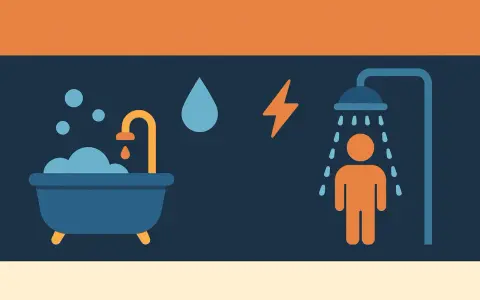 Confronto tra vasca e doccia: scopri quanto gas si consuma per una doccia e l'impatto energetico.