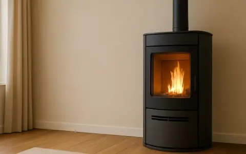 Stufa a pellet moderna con fiamme vive, ideale per la detrazione stufa a pellet senza ristrutturazione. Riscalda la tua casa con stile.