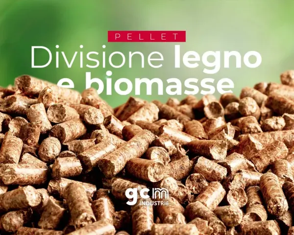 Un primo piano di pellet di legno, che mostra come è fatto questo combustibile ecologico.