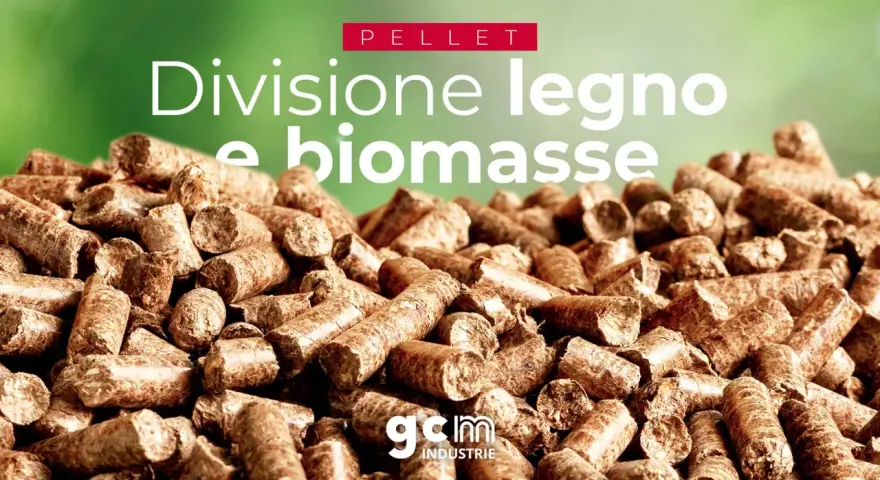 Un primo piano di pellet di legno, che mostra come è fatto questo combustibile ecologico.